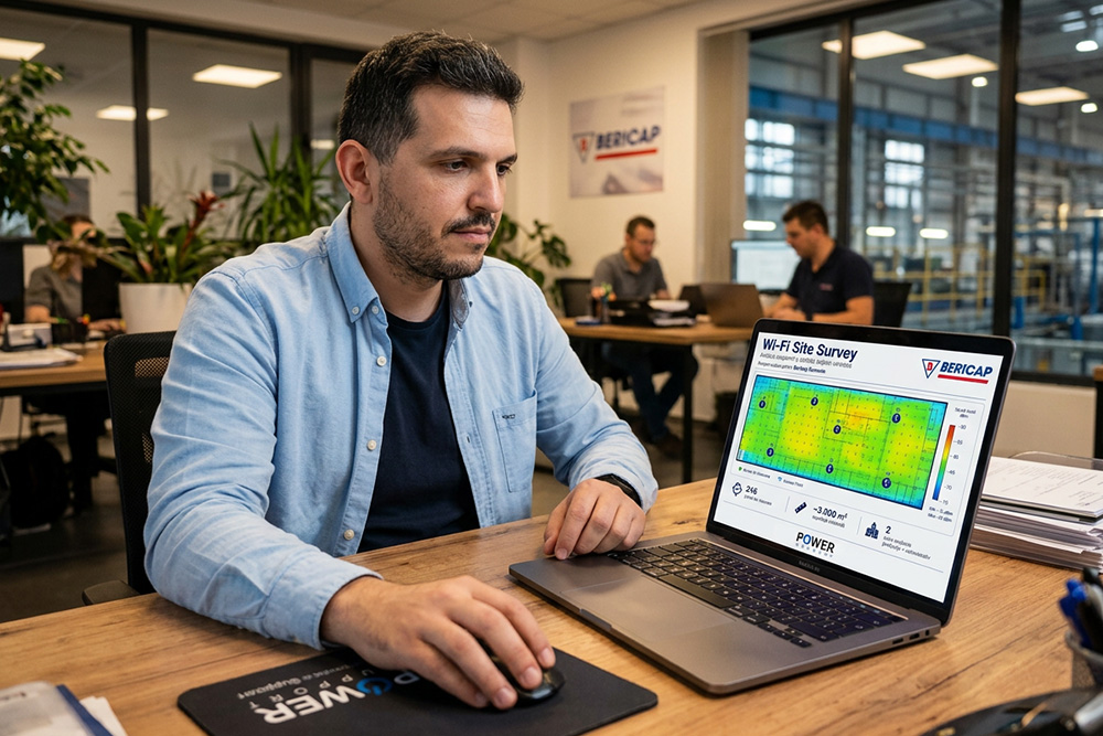 Acasa 25 Wi Fi Site Survey pentru Bericap Romania Firma IT Servicii IT Bucuresti